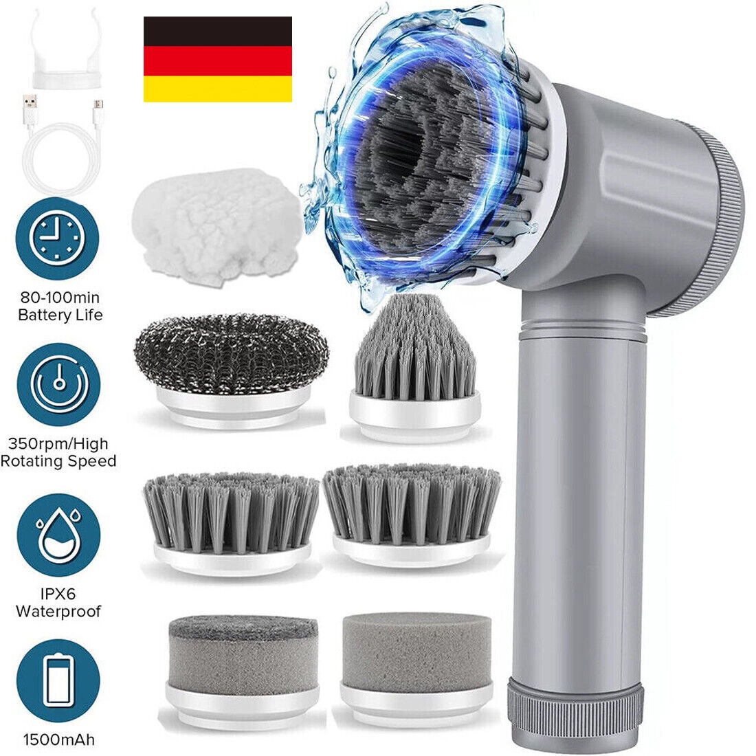 Azero Store – Elektrische Reinigungsbürste